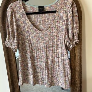 W5 Pastel Striped Women's Blouse